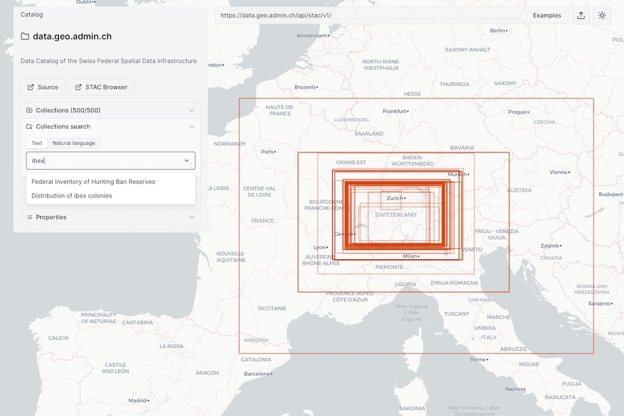 Spatialists – geospatial news - Map-first STAC search and visualization