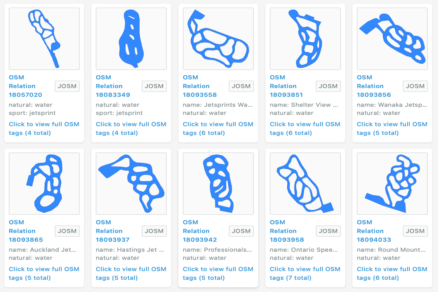 Spatialists – geospatial news - Small multiples of OSM geometries